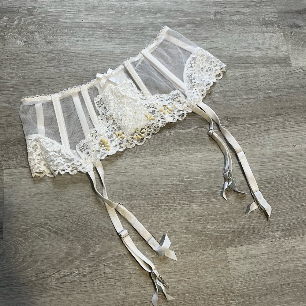 White garter belt